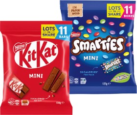 Nestl-KitKat-Smarties-or-Milky-Bar-Fun-Size-11-Pack-Selected-Varieties on sale