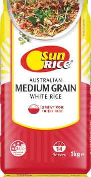 SunRice-Medium-Grain-White-or-Brown-Rice-1kg on sale