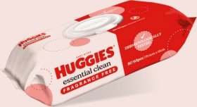 Huggies+Essential+Clean+Fragrance+Free+Baby+Wipes+80+Pack
