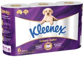 Kleenex+Luxury+Quilts+Toilet+Tissue+6+Pack