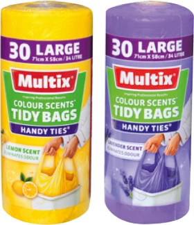 Multix+Colour+Scents+Handy+Ties+Tidy+Bags+Large+30+Pack+Selected+Varieties