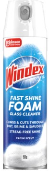 Windex+Fast+Shine+Foam+Glass+Cleaner+500g