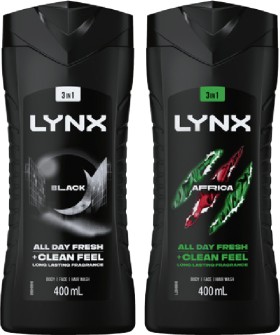 Lynx+Body+Wash+400mL+Selected+Varieties