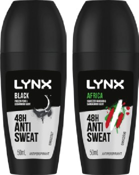 Lynx+Antiperspirant+Roll%E2%80%91On+50mL+Selected+Varieties