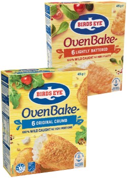 Birds+Eye+Oven+Bake+Fish+Fillets+425g+Selected+Varieties