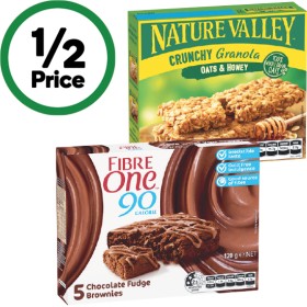 Fibre-One-105-120g-Pk-5-or-Nature-Valley-Crunchy-Bars-252g-Pk-6 on sale