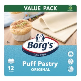 Borgs-Puff-Pastry-19-kg-Pk-12-From-the-Freezer on sale