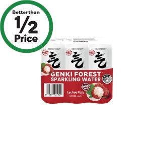 Genki+Forest+Sparkling+Water+6+x+330ml