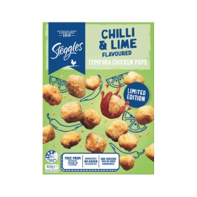 Steggles+Chilli+%26amp%3B+Lime+Chicken+Pops+or+Tex-Mex+Chicken+Fingers+400g+%26ndash%3B+From+the+Freezer