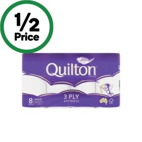 Quilton+Classic+3+Ply+Toilet+Paper+Pk+8