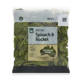 Woolworths-Australian-Baby-Spinach-Rocket-120g-Pack on sale