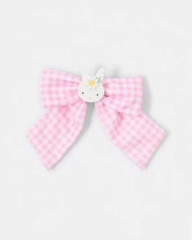 Pink+Easter+Bow+Hair+Clip