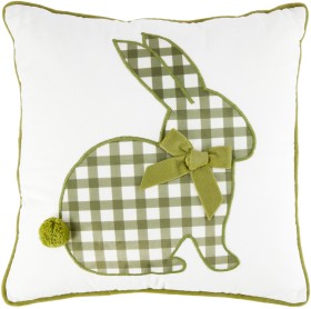 43cm+Bunny+Cushion+-+Green