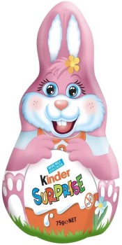 Kinder-Surprise-Milk-Chocolate-Easter-Bunny-75g-Pink on sale