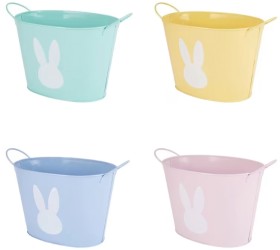 Easter+Metal+Bucket+-+Assorted