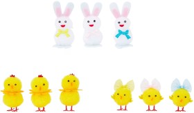3+Pack+Chenille+Easter+Characters+-+Assorted