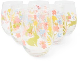 6-Bunny-and-Flower-Glasses on sale