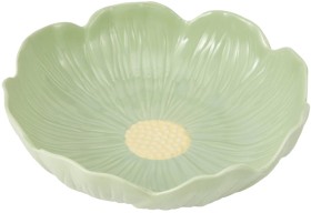 Green+Large+Floral+Bowl