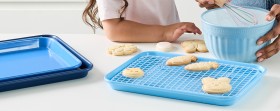 4+Piece+Bakeware+Set+Blue