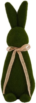 Green-Flocked-Bunny on sale