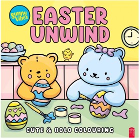 Sunny+Vibes+Easter+Unwind+Cute+%26amp%3B+Bold+Colouring+-+Book