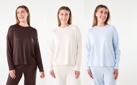 Super+Soft+Rib+Sleeve+Lounge+Top