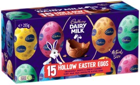 Cadbury+Dairy+Milk+15+Pack+Hollow+Easter+Eggs+255g