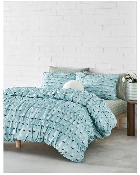 Vue-Pia-Ruched-Cotton-Quilt-Cover-Set on sale