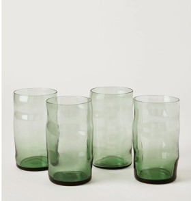 Australian-House-Garden-Desert-Flower-Highball-Green-Set-4pc on sale