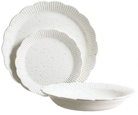 Robert+Gordon+Petal+Dinner+Set+Speckled+White+12pc