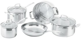 Scanpan-Impact-5pc-Stainless-Steel-Cookware-Set on sale