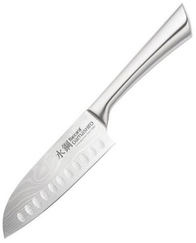 The-Custom-Chef-Baccarat-Damashiro-Santoku-Knife-14cm on sale