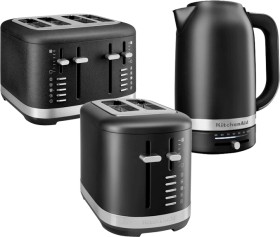 KitchenAid+2+or+4+Slice+Toaster+or+Electric+Kettle+1.7L+-+Black
