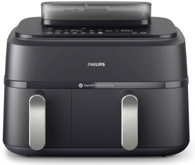 Philips+5000+Series+9L+Dual+Basket+Airfryer+XXL+Steam+-+Black