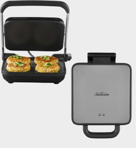 Sunbeam-Compact-Cafe-Sandwich-Press-4-Slice-or-Express-Melt-Toastie-Maker-4-Slice on sale