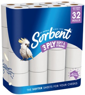 Sorbent-3-Ply-Silky-White-Toilet-Tissue-32-Pack on sale