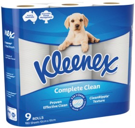 Kleenex+Complete+Clean+Toilet+Tissue+9+Pack
