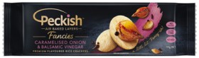 Peckish-Fancies-Rice-Crackers-90g-Selected-Varieties on sale