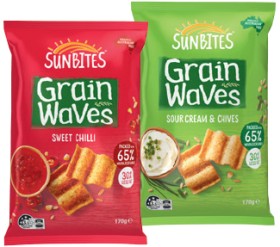 Sunbites-Grain-Waves-Wholegrain-Chips-170g-or-Red-Rock-Deli-Crackers-130-135g-Selected-Varieties on sale