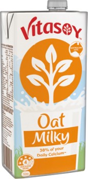 Vitasoy-Oat-Almond-or-Soy-Milky-Long-Life-Milk-1-Litre-Selected-Varieties on sale