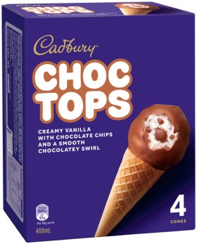 Cadbury-Choc-Tops-Ice-Cream-Cones-4-Pack on sale