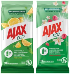 Ajax-Multipurpose-Wipes-110-Pack-Selected-Varieties on sale