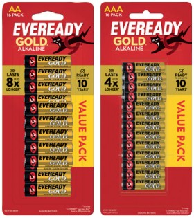 Eveready+Gold+Alkaline+Batteries+AA+or+AAA+16+Pack