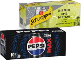 Pepsi%2C+Solo+or+Schweppes+Infused+Natural+Mineral+Water+10x375mL+Selected+Varieties