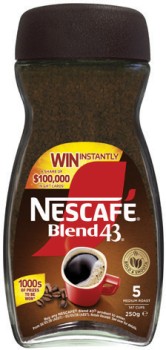 Nescaf-Blend-43-Instant-Coffee-250g-Selected-Varieties on sale