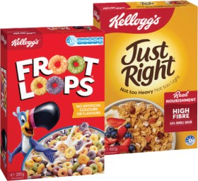 Kelloggs-Froot-Loops-285g-Just-Right-460g-or-Coco-Pops-375g on sale