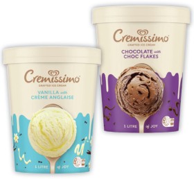 NEW-Streets-Cremissimo-Ice-Cream-1-Litre-Selected-Varieties on sale
