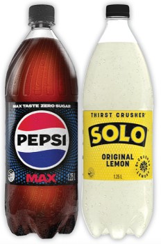 Pepsi+or+Solo+1.25+Litre+Selected+Varieties