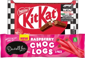 Nestl-Medium-Bars-3550g-Smarties-50g-or-Darrell-Lea-Choc-Logs-3-Pack-Selected-Varieties on sale