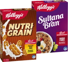 Kellogg%26rsquo%3Bs+Cereal+Nutri%E2%80%91Grain+290g%2C+Sultana+Bran+420g+or+Special+K+Original+300g